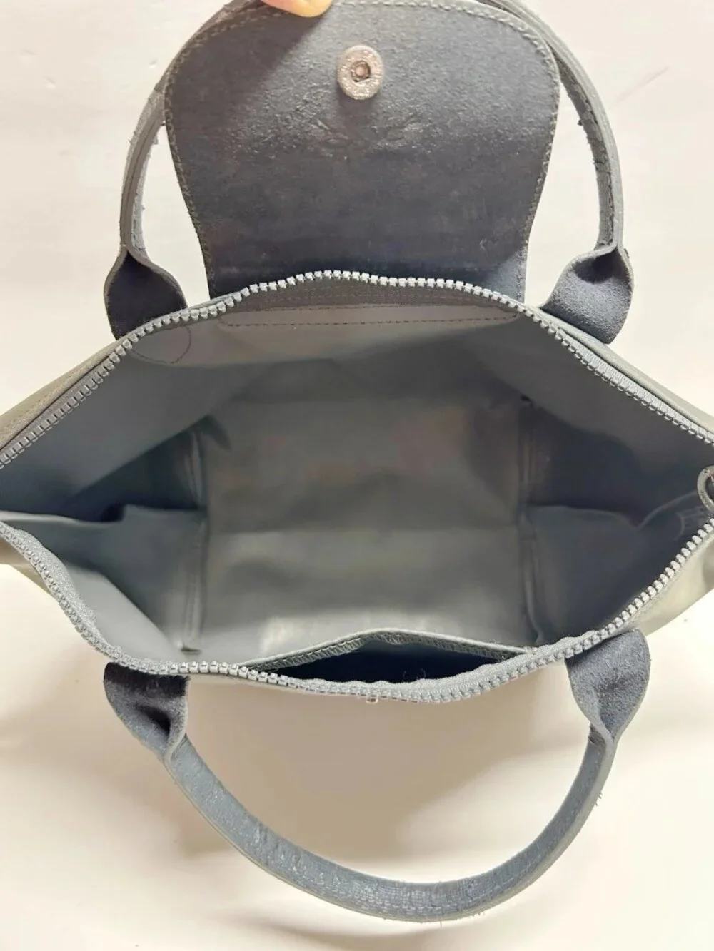 Dusty Green A4 Foldable Tote Bag, Casual Daily Shoulder Bag - Picture 3 of 7